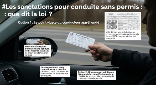 Les sanctions pour conduite sans permis : que dit la loi ?